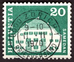 1968, Switzerland 20c, Used, Sc 443