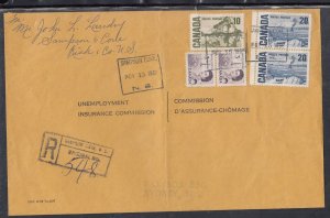 Canada - Nov 1968 Sampson Cove, NS Registered Domestic Cover