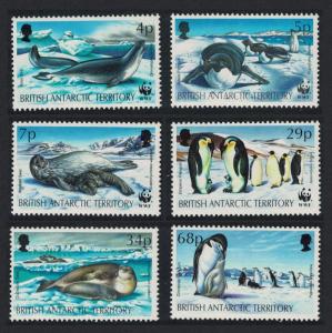 BAT WWF Penguins Birds and Seals Endangered Species 6v SG#208-213