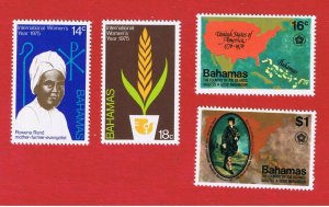 Bahamas #378-379 #392-393  MNH OG   2 sets   Free S/H