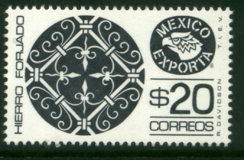 MEXICO Exporta 1127Var $20P Wrought iron 37.5mm Paper 4 MINT, NH. VF.