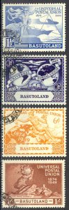 Basutoland Sc# 41-44 Used 1949 UPU Issue