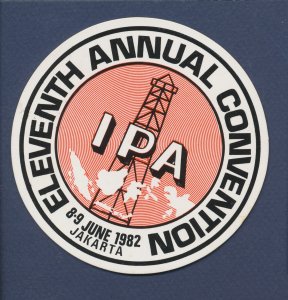 INDONESIA - Jakarta - MNH Decal - IPA Convention - Oil Derrick - 1982