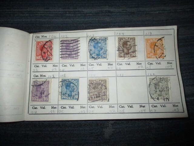 DENMARK COLLECTION IN APPROVAL BOOK