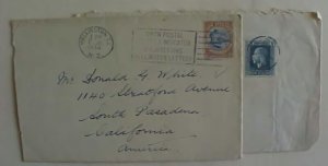 NEW ZEALAND 1934 4D TO US ALSO 2 1/2D 1925 TO AUSTRIA