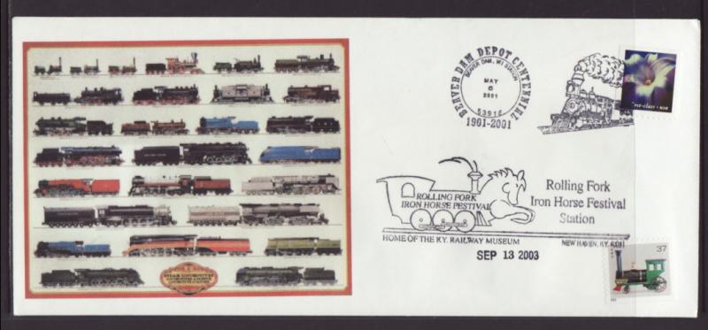 Beaver Dam Depot Centennial,Beaver Dam,WI 2001 # 10 Cover