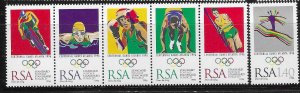 South Africa 1996 Summer Olympic Games Atlanta Strip Sc 946-947 MNH B18