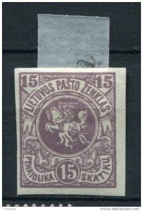 Lithuania 1920/1 Imperf  MH