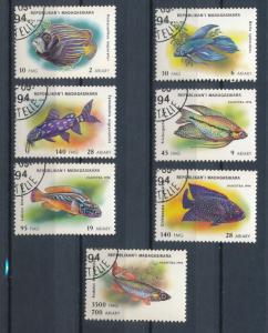 Malagasy 1994  Scott 1192-1198 (7) CTO - Tropical Fish