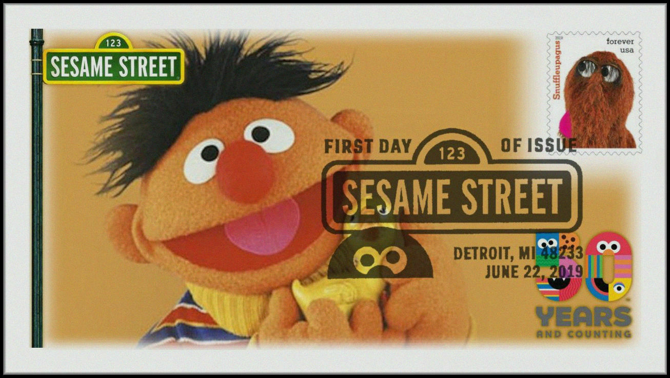 Sesame Street 50th Anniversary 19 Sc 5394 First Day Cover 053 Hipstamp