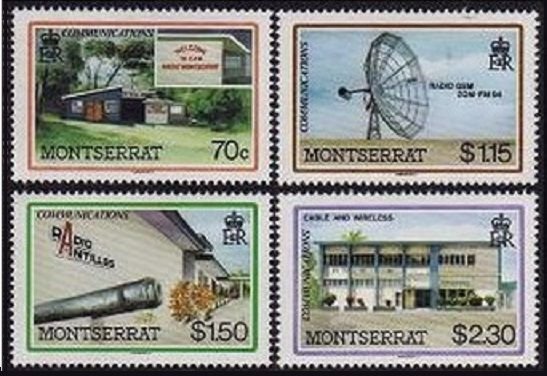 Montserrat 622-625,MNH.Michel 647-650. Communications,1986.Radio,Office.