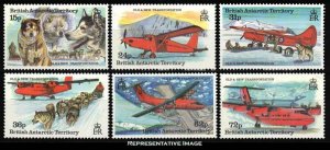 British Antarctic Territory Scott 218-223 Unused hinged.