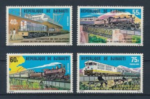 [113453] Djibouti 1979 Railway trains Eisenbahn Steam Locomotives  MNH