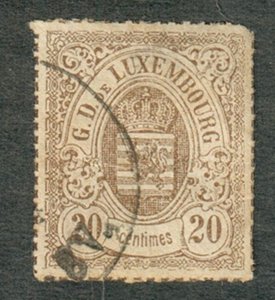 Luxembourg #25  used single