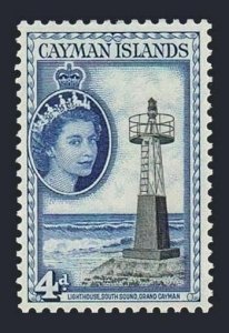 Cayman 142,lightly hinged.Michel 143. QE II,1953.Lighthouse.