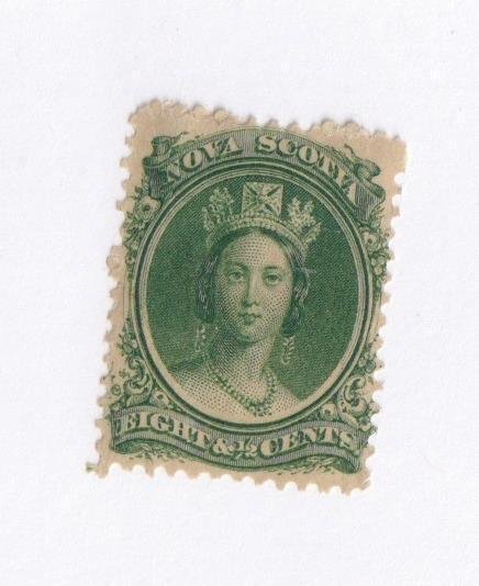 NOVA SCOTIA # 11 VF-MH 8.5cts QUEEN VICTORIA GREAT FROM NOVA SCOTIANS LOL