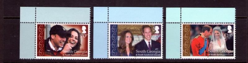 South Georgia QEII ROYAL WEDDING  2011 SUPERB MNH CONDITION