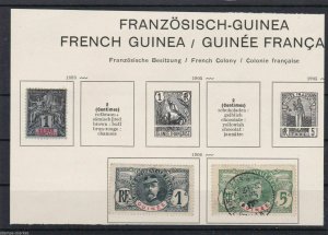 FRENCH COLONIES, GUINEE  MOUNTED MINT & USED   REF 897