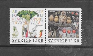 BIRDS - SWEDEN #2630 OWLS (PAIR B) MNH