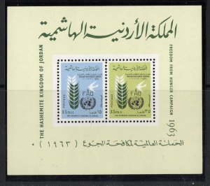 Thematic stamps JORDAN 1963 FFH M/S531 mint