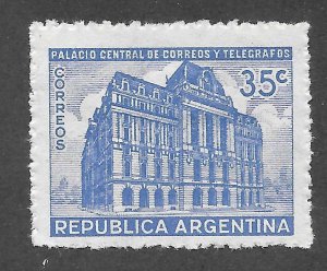 Argentina Scott 503 Unused HOG - 1942 Buenos Aires Post Office - SCV $10.00