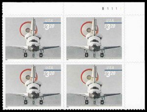 PCBstamps  US #3261 PB $12.80(4x$3.20)Space Shuttle Landing, MNH, (PB-2)