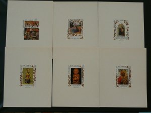 religious art Christmas 1985 set of 6 deluxe proof Togo (50% discount possible)