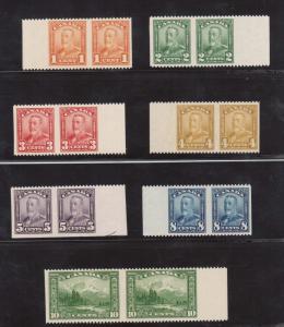 Canada #149d - #159b XF/NH Imperforate Pair Set