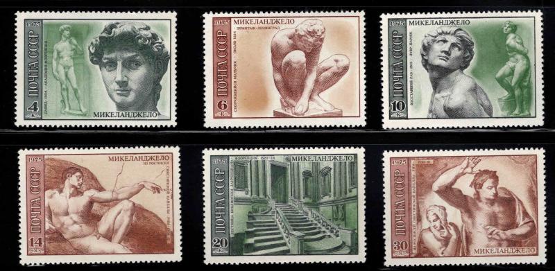 Russia Scott 4296-4301 MNH** Michelangelo set