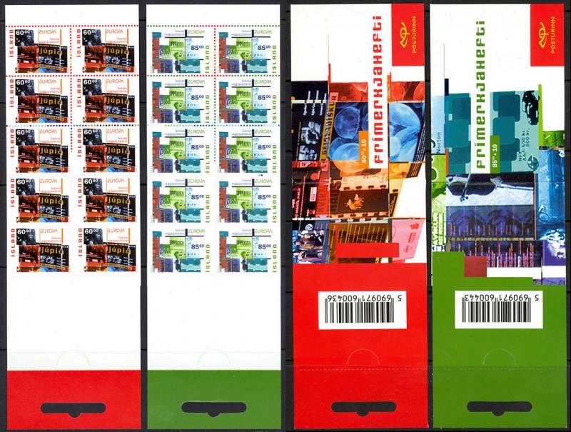 Iceland Sc# 993a-994a MNH Complete Booklet 2003 Europa