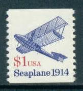 2468 $1 Seaplane Fine MNH