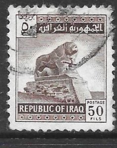 Iraq 327: 50f Lion of Babylon from the palace of Nebukadnezar, used, F-VF