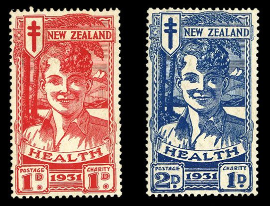 New Zealand #B3-4 (SG 546-547) Cat£150, 1941 Boy, set of two, lightly hinged