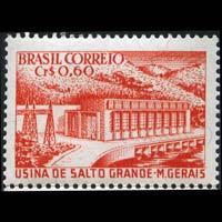 BRAZIL 1956 - Scott# 832 Salto Grande Dam Set of 1 LH