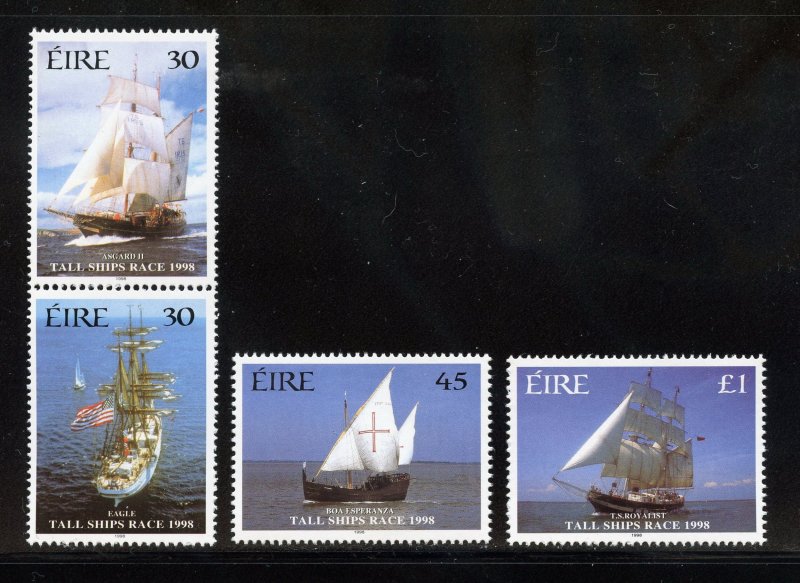 Ireland 1142a-44 MNH, Tall Ships Race Set from 1998.