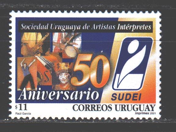 Uruguay. 2000. 2569. Congress of Artists of Uruguay. MNH.