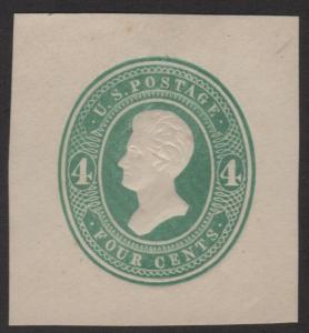 SC#U250 4¢ Jackson Cut Square (1883) Unused