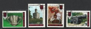 RUSSIA - 1978 OLD RUSSIAN ART - SCOTT 4709 TO 4712 - USED