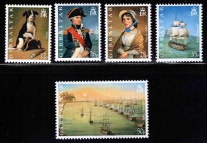 Gibraltar Scott 765-769 Battle of the Nile stamp set MNH**