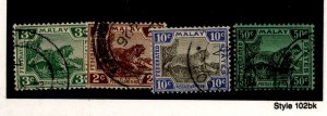 Malaya #51/54/62/72  Multiple