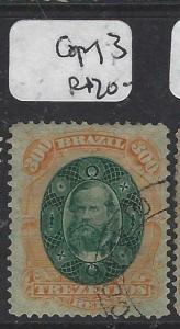 BRAZIL (PP0105BB)  DOM PEDRO 300R  SC 78   CDS  CANCEL  VFU   COPY 3