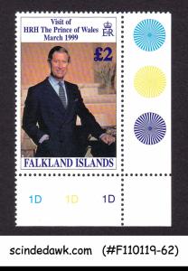 FALKLAND ISLANDS - 1999 VISIT OF PRINCE OF WALES CHARLES - SCOTT#728 1V MNH