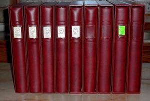 U.S.A. 1847-2003, SET OF 9, USED, LINDNER HINGE-LESS ALBUMS,NICE! LQQK!