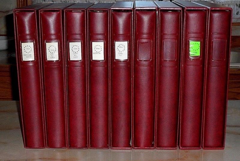 U.S.A. 1847-2003, SET OF 9, USED, LINDNER HINGE-LESS ALBUMS,NICE! LQQK!