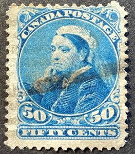 Canada, Scott 47, Used, Crease vis from rear (pic)
