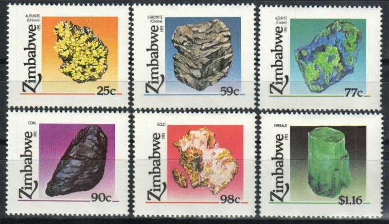 Zimbabwe Stamp 676-681  - Minerals