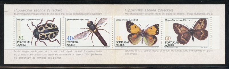 Portugal-Azores 352ab MNH 1985 Insect Complete Booklet