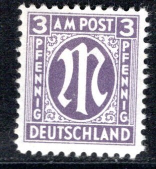 Germany AM Post Scott # 3N2, mint nh