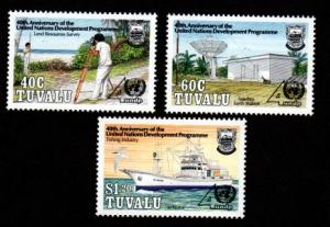 Tuvalu # 555-557 Mint UN Development Program!