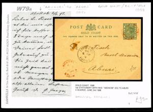 W79a 1898 GOLD COAST Abokobi Missionary/Aburi